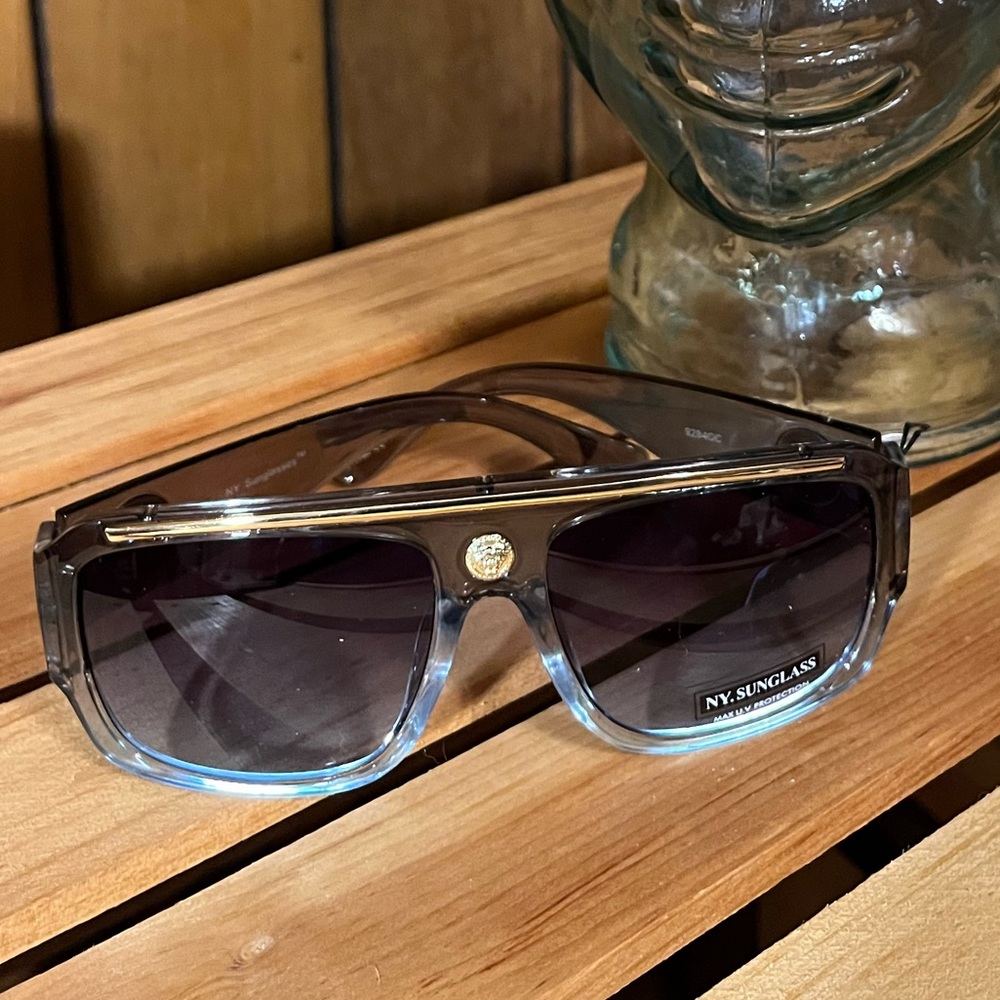 Black/Blue Color Fade Sunglasses